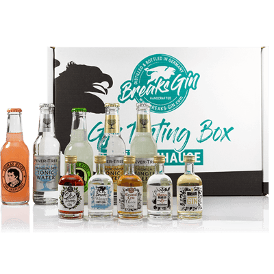 Breaks Gin Tasting Box 2 (5 verschiedene Gins + 5 verschiedene Tonic Water)