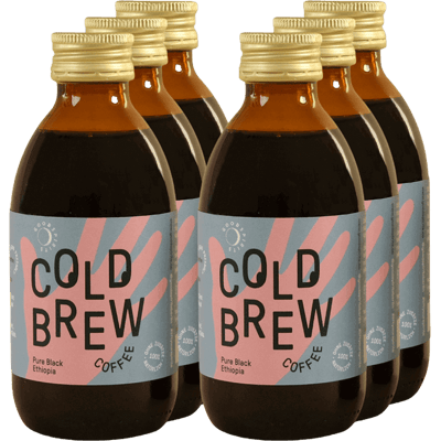6x Pure Black Ethiopia Bio - Cold Brew Coffee
