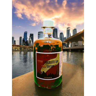 Dubai Chocolate Gin - Luxury Gold Edition