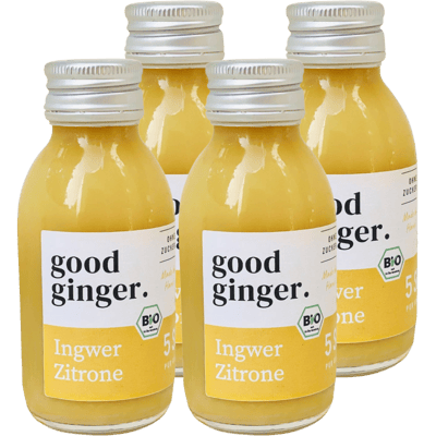 4x good ginger Bio Ingwer Shots - Zitrone