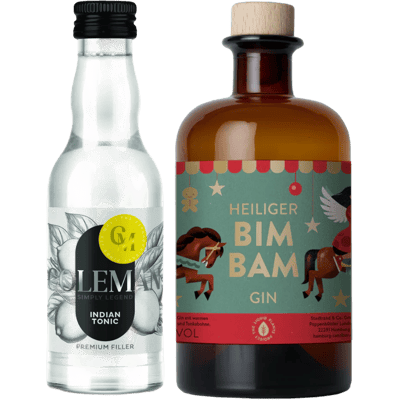 Heiliger Bimbam Gin Bundle (1x New Western Gin + 1x Coleman Indian Tonic Water + 1x Tumbler Glas)