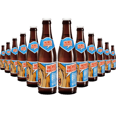12x Ingwer Narrisch - Biermischgetränk aus Märzenbier und Bio-Ingwer-Sirup