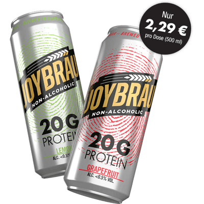 JoyBräu Proteinbier Probierpaket alkoholfrei (6x Lemon + 6x Grapefruit)