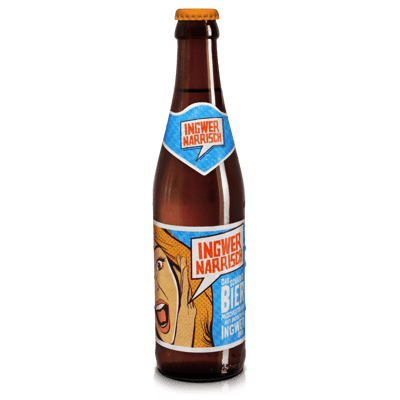 Ingwer Narrisch - Biermischgetränk mit Ingwer-Sirup