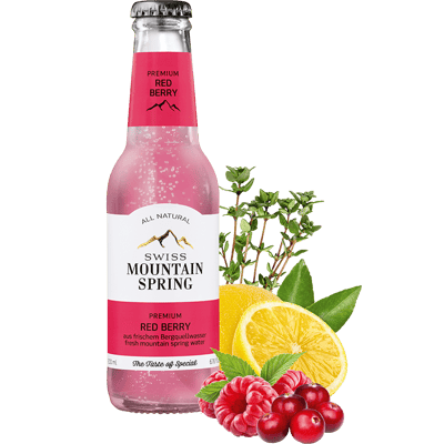 24x Swiss Mountain Spring Red Berry Lemonade
