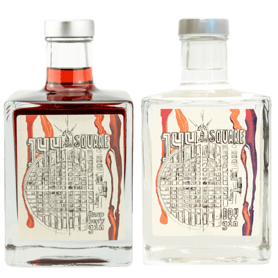 Mannheimer Ginpaket - 144 Square Mannheim Dry Gin + 144 Raspberry Square Gin
