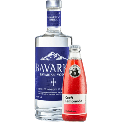 DOSPA Vodka + Preiselbeerlemonade Geschenkset (1x Vodka + 1x Preiselbeerlimo)