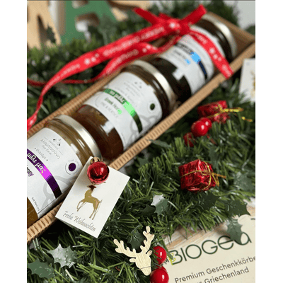 Honigsüße Weihnachtsgrüße (3x griechischer Honig)