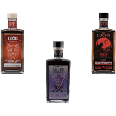Weihnachten mit dem Luchs Geschenkset (1x Winter Gin + 1x Berry Gin + 1x Rum)